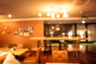 Soyut bulanıklık ve ufuk restoran ve kafe iç arka plan ve yüzey için