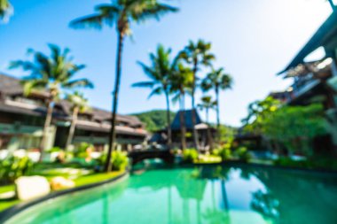 Seyahat ve tatil için güzel otel ve tatil arka plan bulanıklık