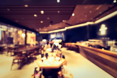 Soyut bulanıklık ve ufuk otel büfe restoran ve kafe Cafe iç arka planı için