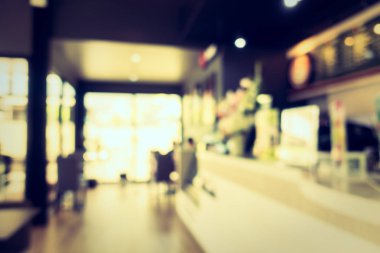 Soyut bulanıklık ve ufuk kafe ve Restoran iç arka planı için