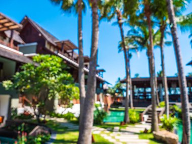 Soyut bulanıklık ve seyahat ve tatil için otel ve tatil arka plan defocused