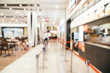 Soyut bulanıklık ve ufuk lüks alışveriş merkezinde alışveriş arka plan için