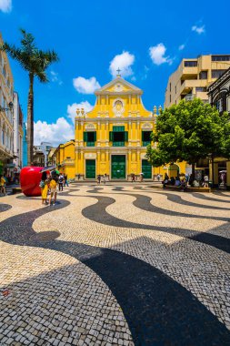 Çin, Makao - dominics macau şehirde kilise st ile bina 6 Eylül 2018 - güzel eski mimari