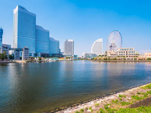 Schöne Gebäudarchitektur Der Yokohama Skyline Stadt Japan — Stockfoto