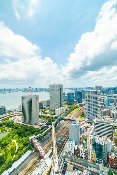 Hermoso Edificio Arquitectura Tokyo Ciudad Skyline Japón —  Fotos de Stock