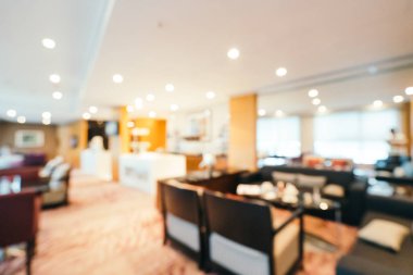 Soyut bulanıklık ve arka plan için otel lobisi.