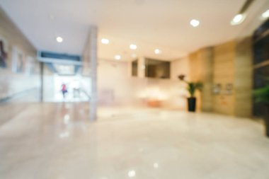 Soyut bulanıklık ve arka plan için otel lobisi.