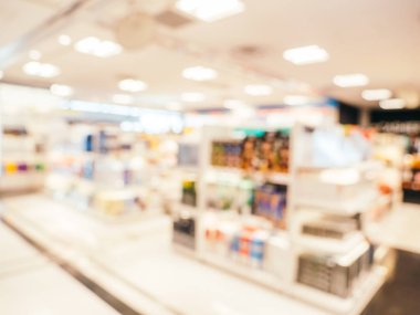 Soyut bulanıklık ve ufuk alışveriş merkezi alışveriş arka plan için