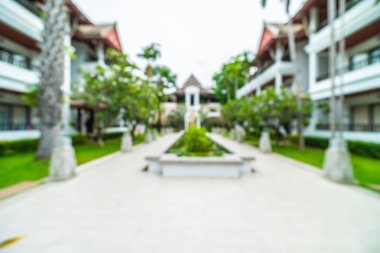 Seyahat ve tatil için güzel otel ve tatil arka plan bulanıklık