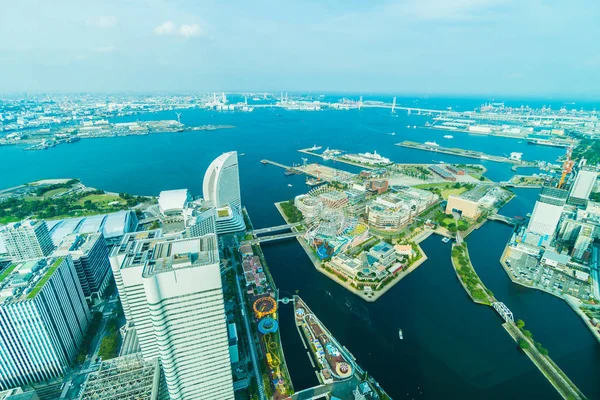 Güzel dış yapı ve Mimarlık Yokohama şehir manzarası Japonya