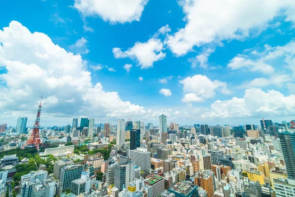 Vacker Arkitektur Byggnad Tokyo Stadens Silhuett Japan — Stockfoto