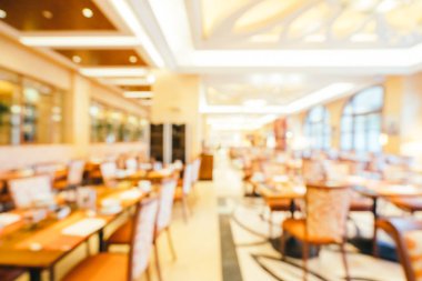 Soyut bulanıklık ve ufuk kahvaltı büfesi otel restoran ve kafe Cafe iç arka planı için