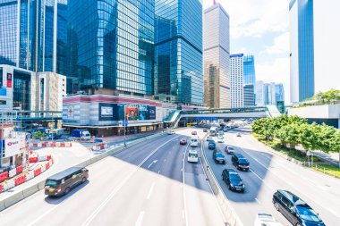 Hong kong, Çin - 15 Eylül, 2018: güzel mimari ofis hongkong City dış gökdelen Binası