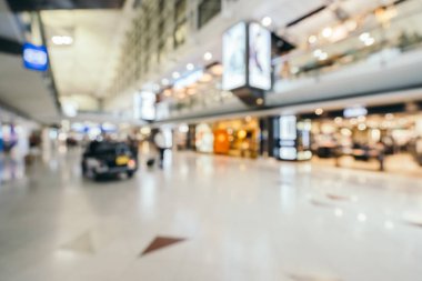 Soyut bulanıklık ve arka plan için Havaalanı terminal iç defocused