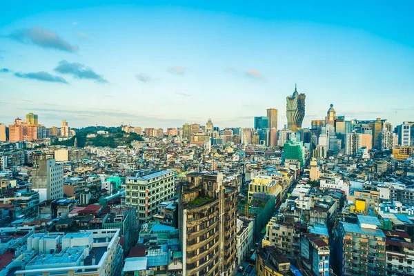 Bela Arquitetura Edifício Paisagem Urbana Horizonte Cidade Macau — Fotografia de Stock