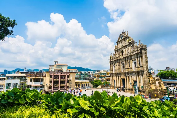 Edifício Arquitetura Antiga Bonita Com Ruína Igreja Pual Marco Cidade — Fotografia de Stock