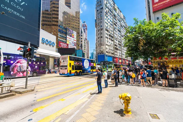 Hong Kong China Sep 2018 Hermosa Arquitectura Edificio Con Mucha — Foto de Stock