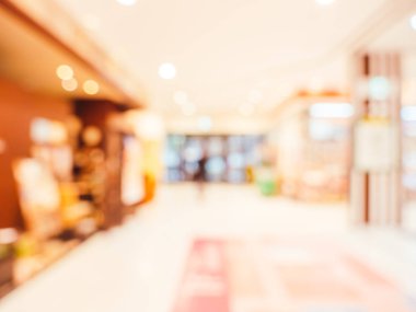 Soyut bulanıklık ve ufuk alışveriş merkezi alışveriş arka plan için