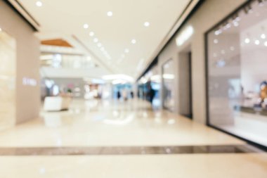 Arkaplan için mağaza içi soyut bulanıklık ve odaklanmış alışveriş merkezi