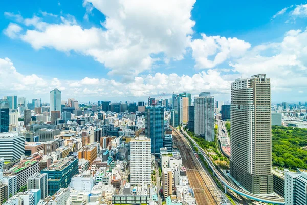 Vacker Arkitektur Byggnad Tokyo Stadens Silhuett Japan — Stockfoto