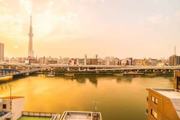 Beautiful Architecture Building Tokyo City Tokyo Sky Tree Sunrise Japan — Stock Photo, Image