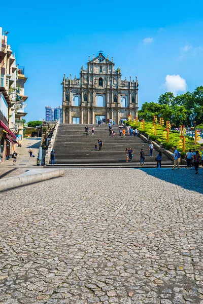 China Macao Septiembre 2018 Hermoso Edificio Arquitectura Antigua Con Ruina —  Fotos de Stock