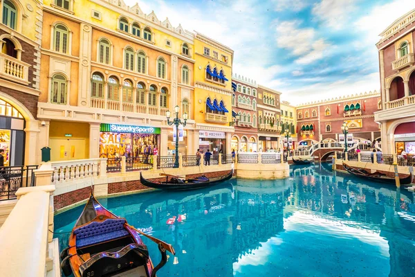 China Macao Septiembre 2018 Hermoso Complejo Hotelero Veneciano Lujo Casio — Foto de Stock