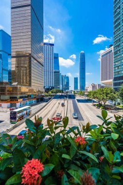 Hong kong, Çin - 15 Eylül, 2018: güzel mimari ofis hongkong City dış gökdelen Binası