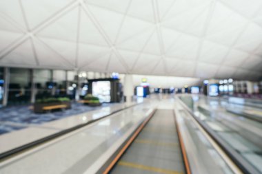 Soyut bulanıklık ve arka plan için Havaalanı terminal iç defocused