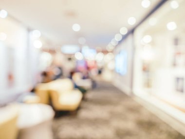 Soyut bulanıklık ve ufuk alışveriş merkezi alışveriş arka plan için