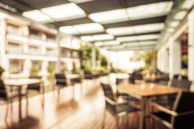 Soyut bulanıklık ve ufuk restoran ve kafe iç arka planı için