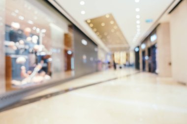 Arkaplan için mağaza içi soyut bulanıklık ve odaklanmış alışveriş merkezi