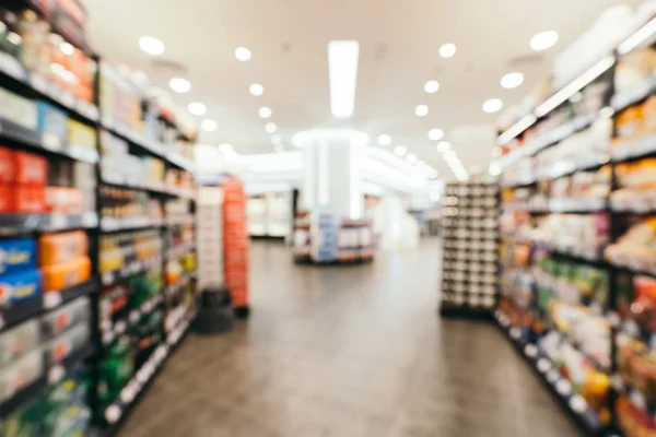 Abstrato Borrão Desfocado Supermercado Loja Departamento Compras Para Fundo — Fotografia de Stock