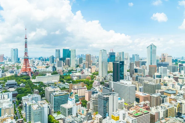 Krásná Architektura Budovy Panorama Města Tokio Japonsko — Stock fotografie