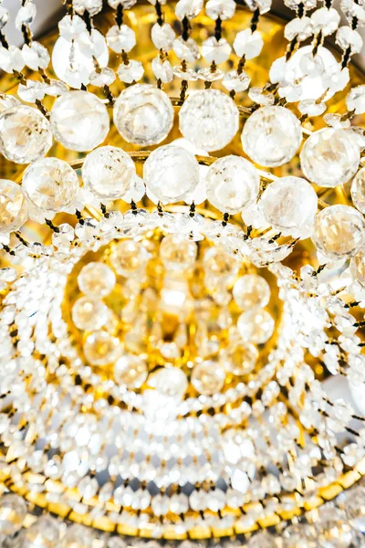 Schöne Luxus Kristall Kronleuchter Dekoration Innenraum Des Zimmers — Stockfoto