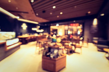 Soyut bulanıklık ve ufuk otel büfe restoran ve kafe Cafe iç arka planı için