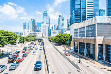 Hong kong, Çin - 15 Eylül, 2018: güzel mimari ofis hongkong City dış gökdelen Binası