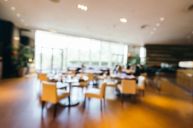 Soyut bulanıklık ve ufuk kahvaltı büfesi otel restoran ve kafe Cafe iç arka planı için