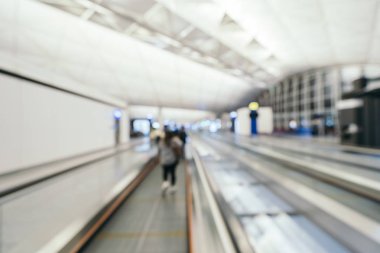 Soyut bulanıklık ve arka plan için Havaalanı terminal iç defocused