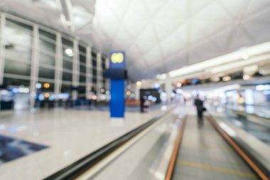 Soyut bulanıklık ve arka plan için Havaalanı terminal iç defocused
