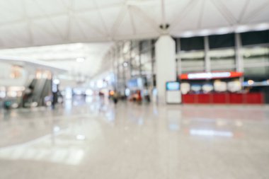 Soyut bulanıklık ve arka plan için Havaalanı terminal iç defocused