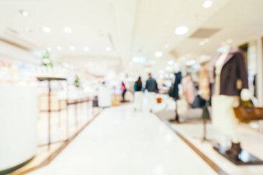 Soyut bulanıklık ve ufuk alışveriş merkezi alışveriş arka plan için