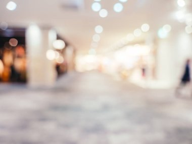 Soyut bulanıklık ve ufuk alışveriş merkezi alışveriş arka plan için