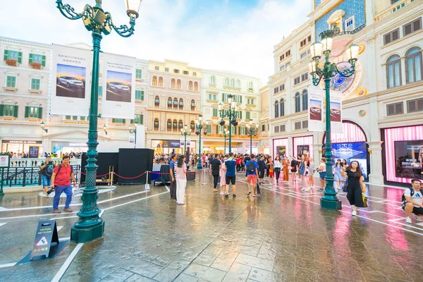 Macau, Çin - 8 Eylül 2018: Venedik m dönüm noktası olan
