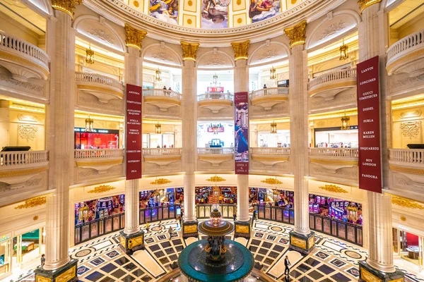 China Macau September 2018 Beautiful Luxury Hotel Resort Casion Parisian — Stock Photo, Image