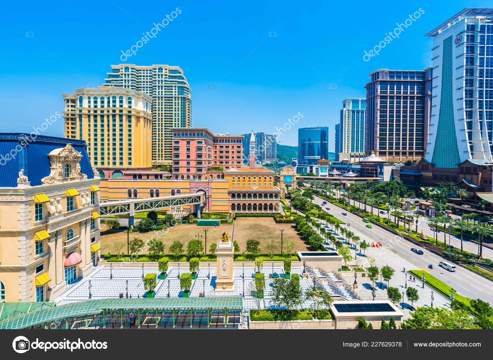 China Macau September 2018 Beautiful Luxury Exterior Architecture