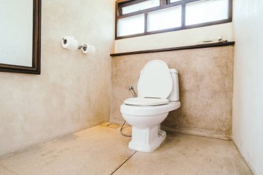 Beyaz kase koltuk dekorasyon banyo iç