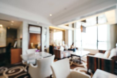 Soyut bulanıklık ve ufuk otel lobi lounge iç arka planı için