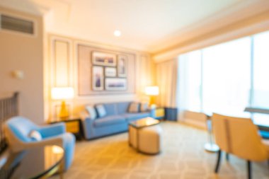 Soyut bulanıklık ve ufuk dekorasyon oturma odası alanı arka planı için