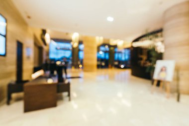 Soyut bulanıklık ve arka plan için otel lobisi.